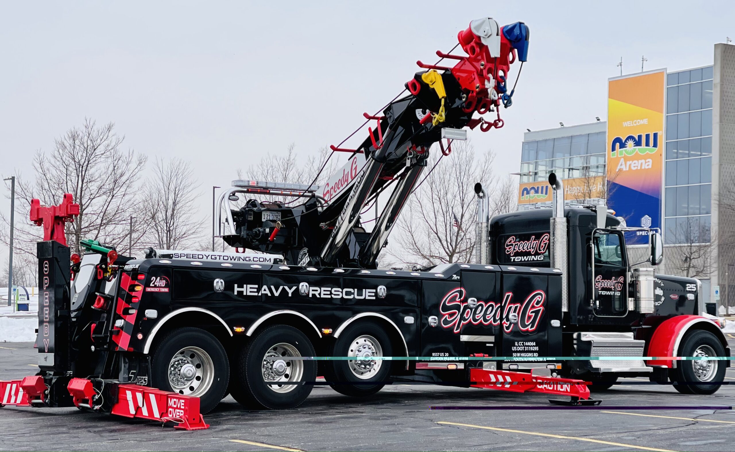 heavy duty towing in chicago, winching service