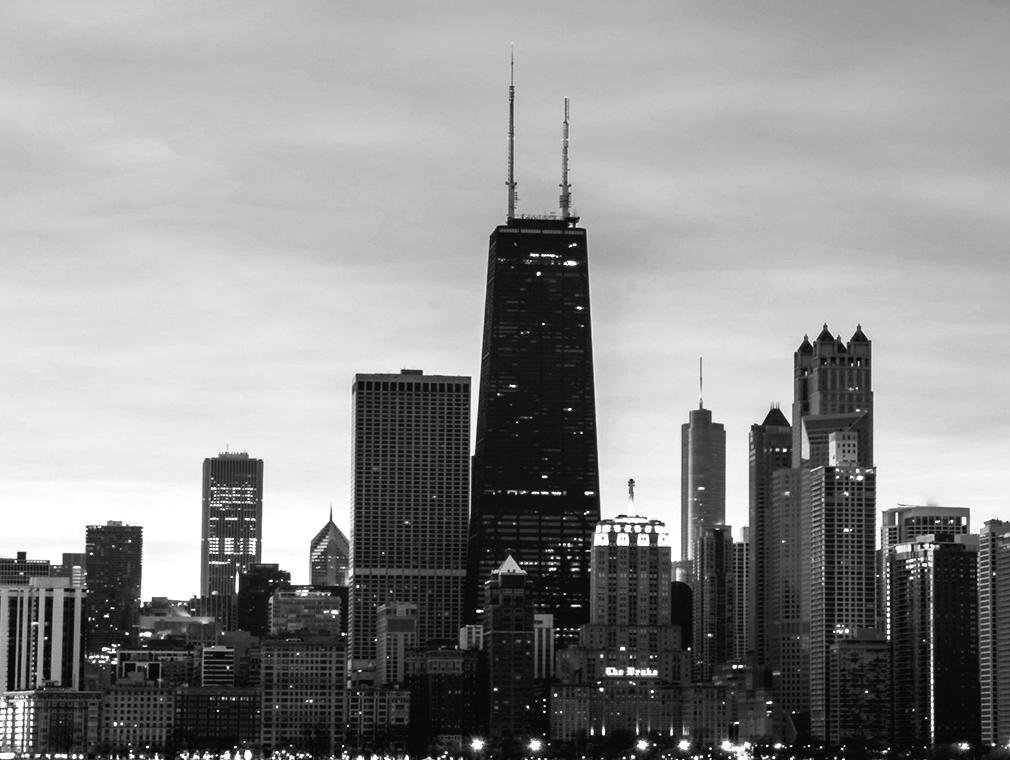 The Chicago skyline