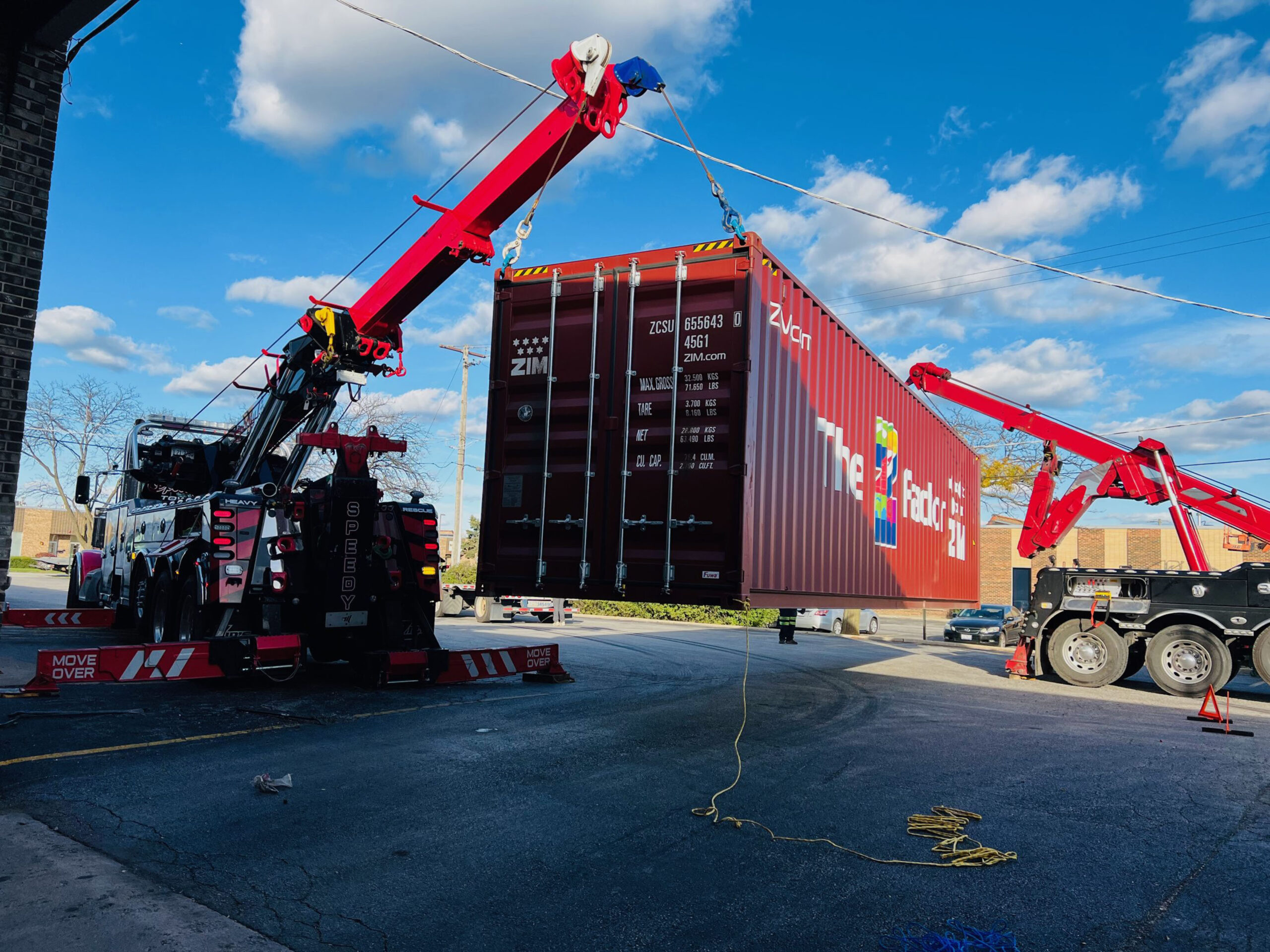 Speedy G trucks loading cargo