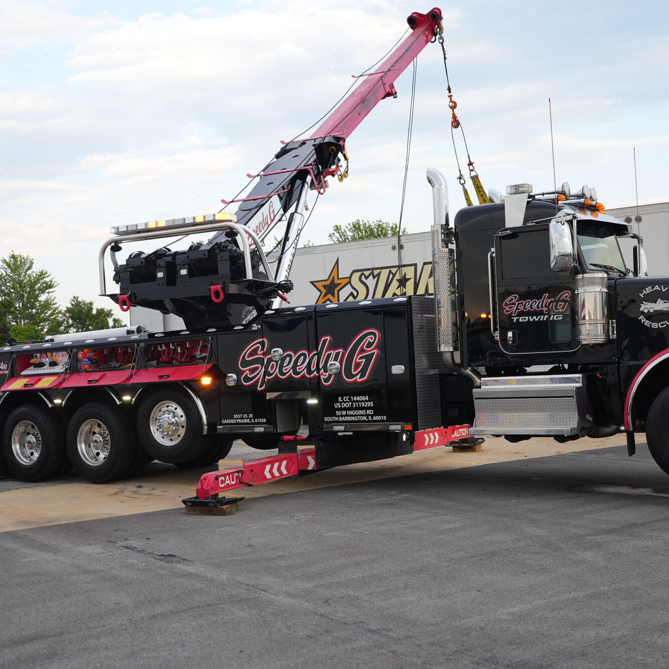 Speedy G heavy duty rotator truck