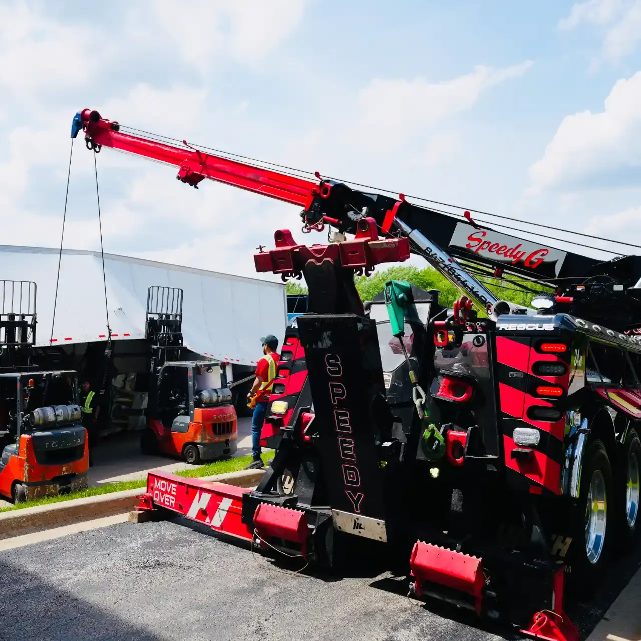 heavy-duty-rotator-wrecker-lifting-forklift-for-semi-trailer-recovery